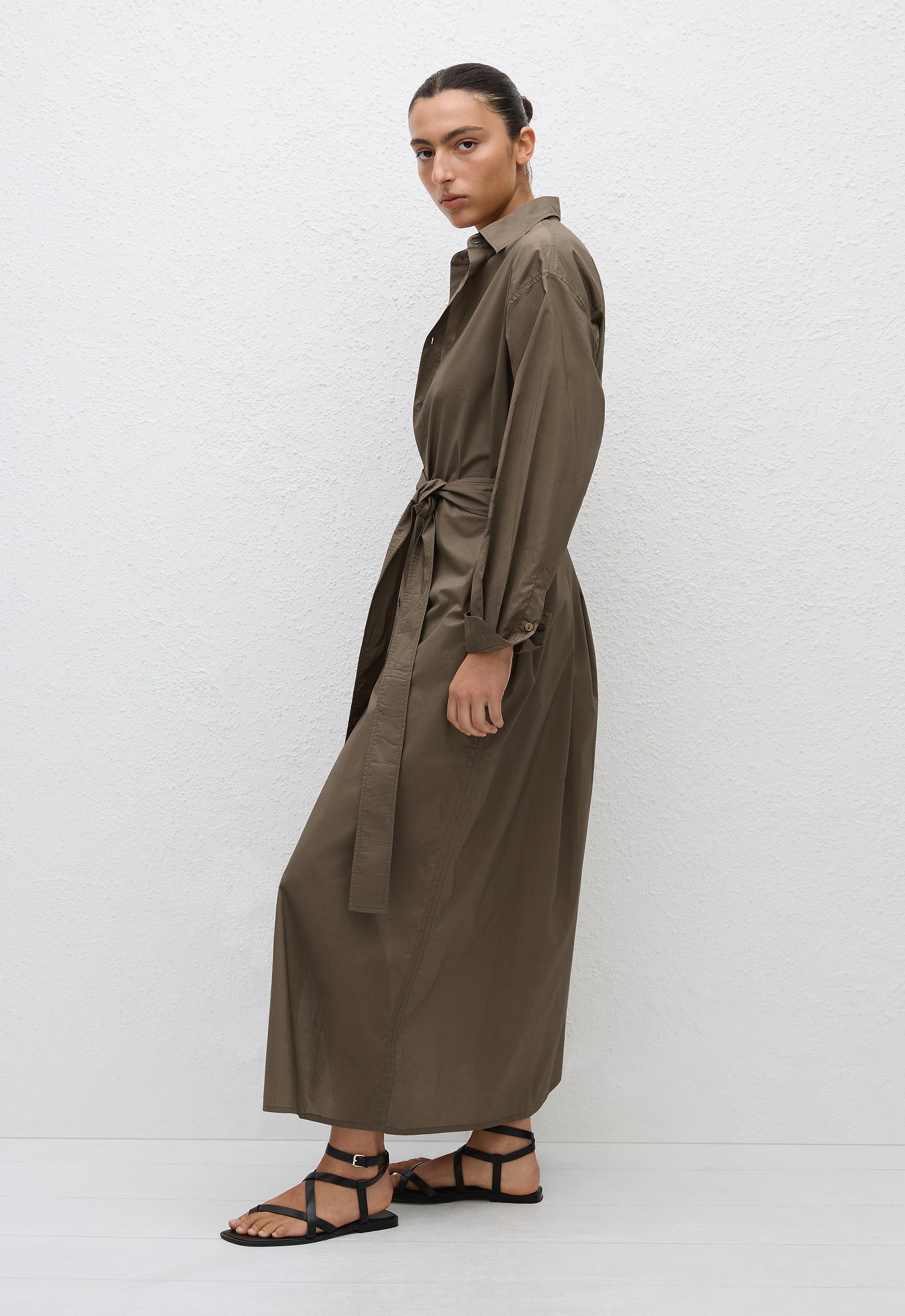 Everyday Shirt Dress - Birch - Matteau