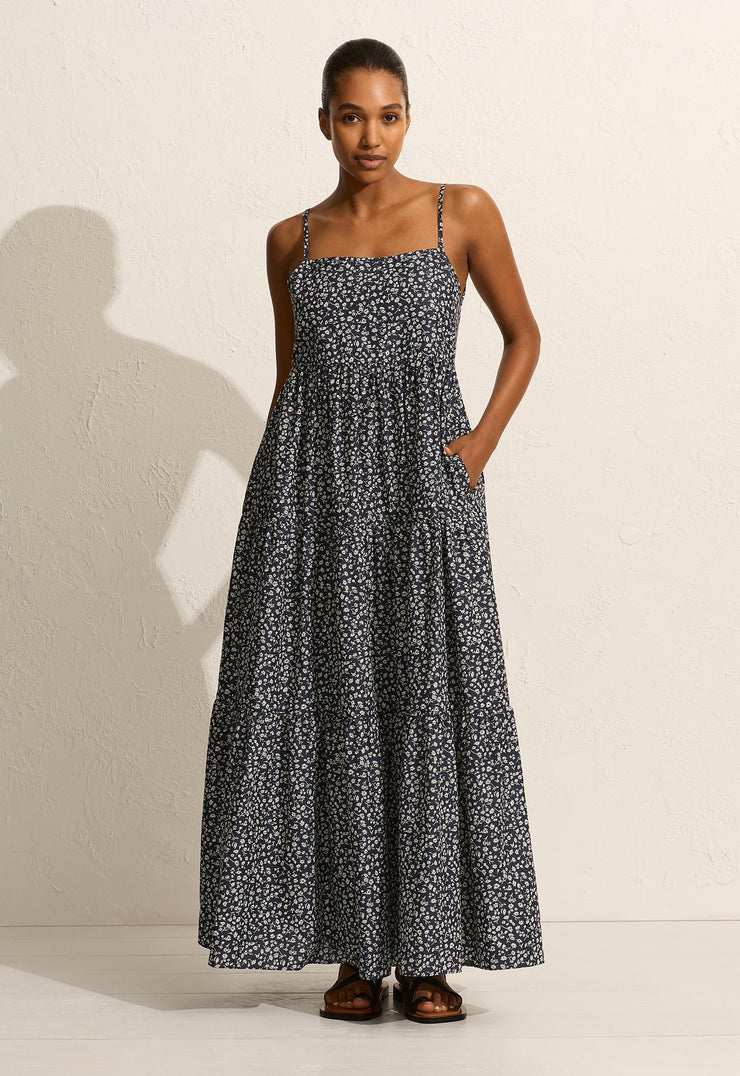 Tiered Low Back Sundress - Dandelion - Matteau