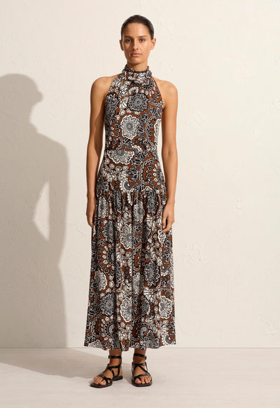 Scarf Halter Dress - Dahlia - Matteau