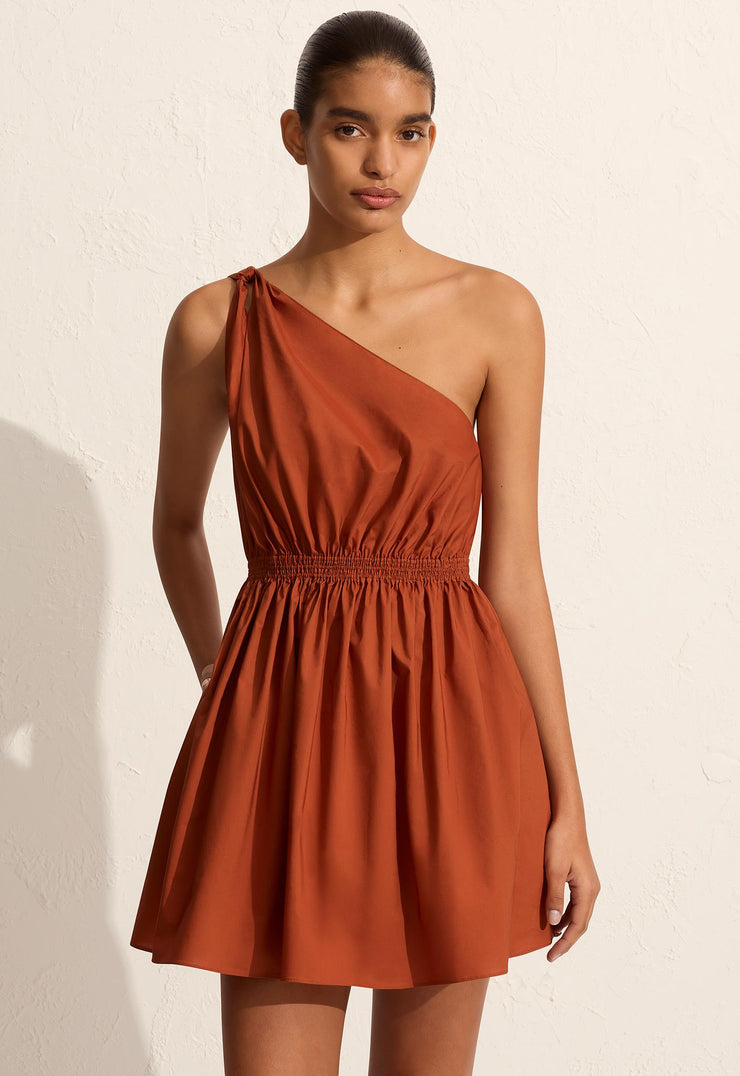 Twist Shoulder Mini Dress - Sienna - Matteau