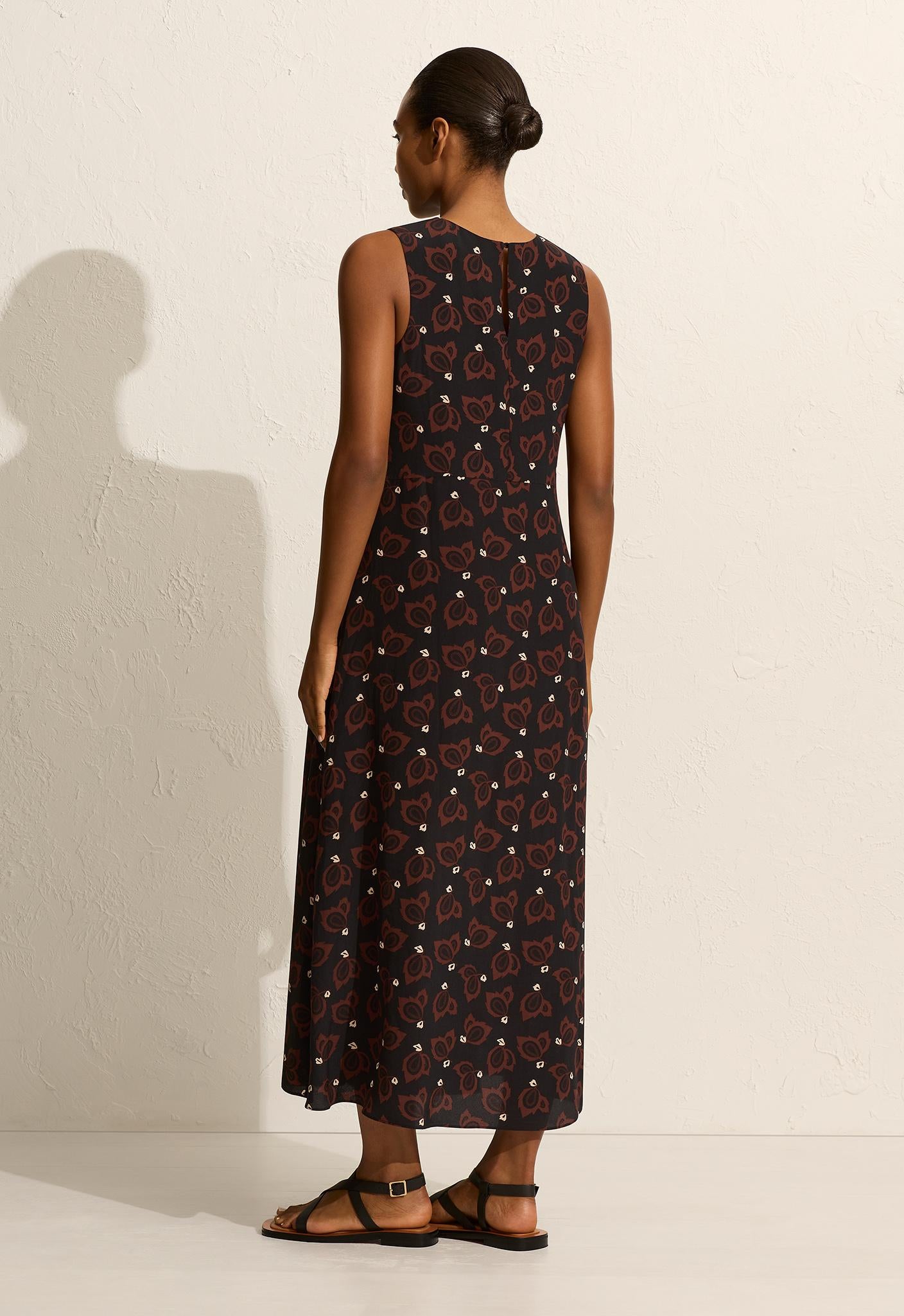 Curved Waist Midi Dress - Casablanca - Matteau