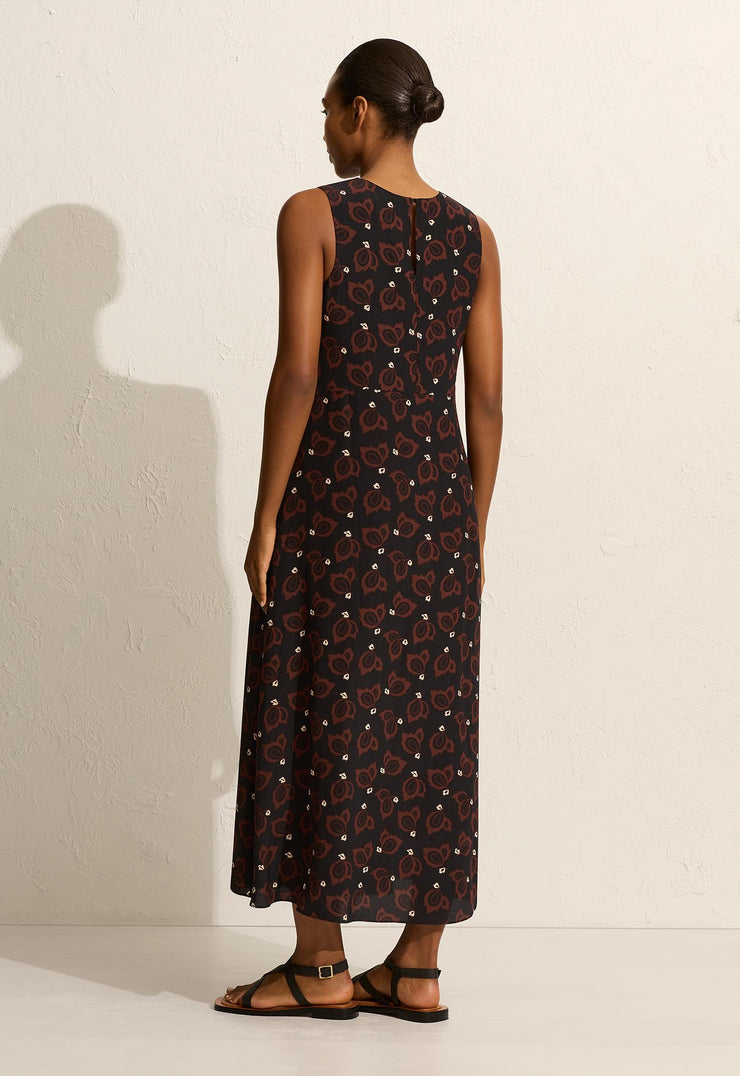 Curved Waist Midi Dress - Casablanca - Matteau