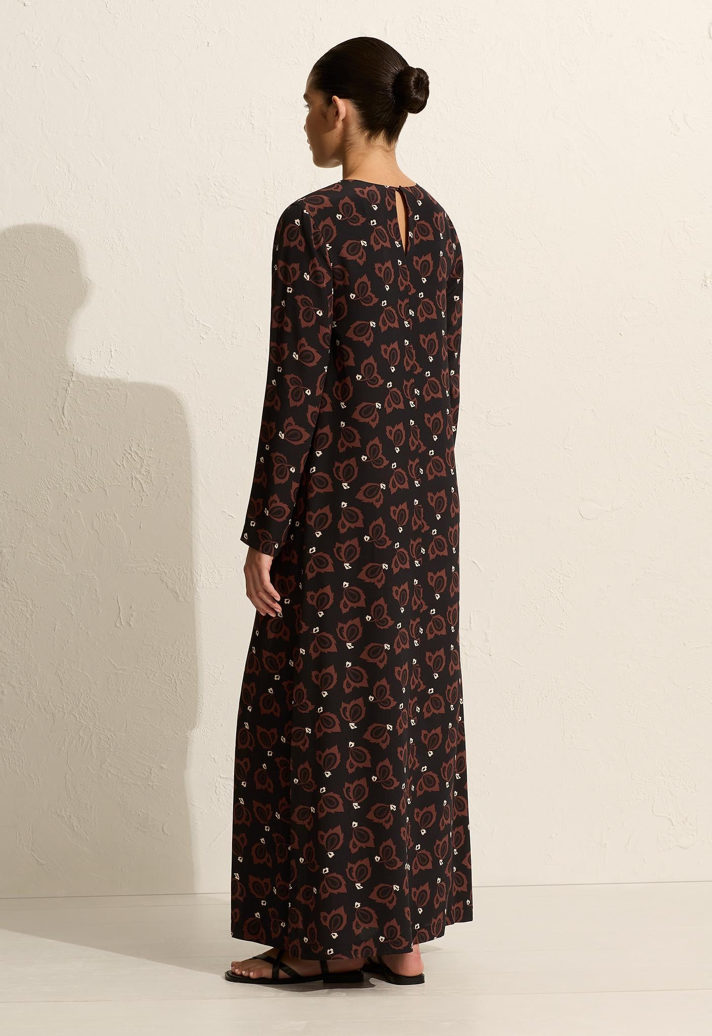 Long Sleeve Column Dress - Casablanca - Matteau