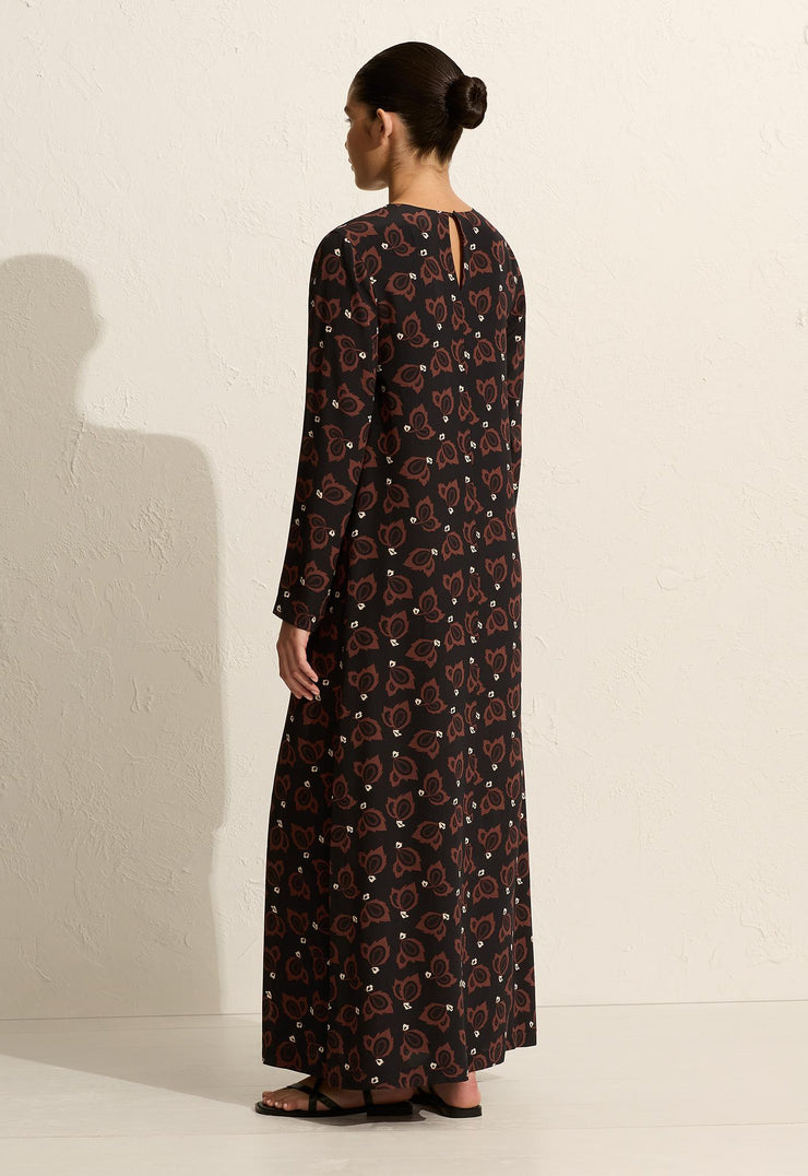 Long Sleeve Column Dress - Casablanca - Matteau