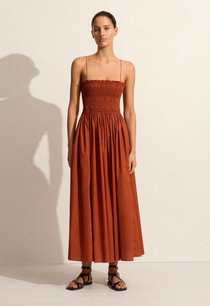 Shirred Bodice Dress - Sienna - Matteau