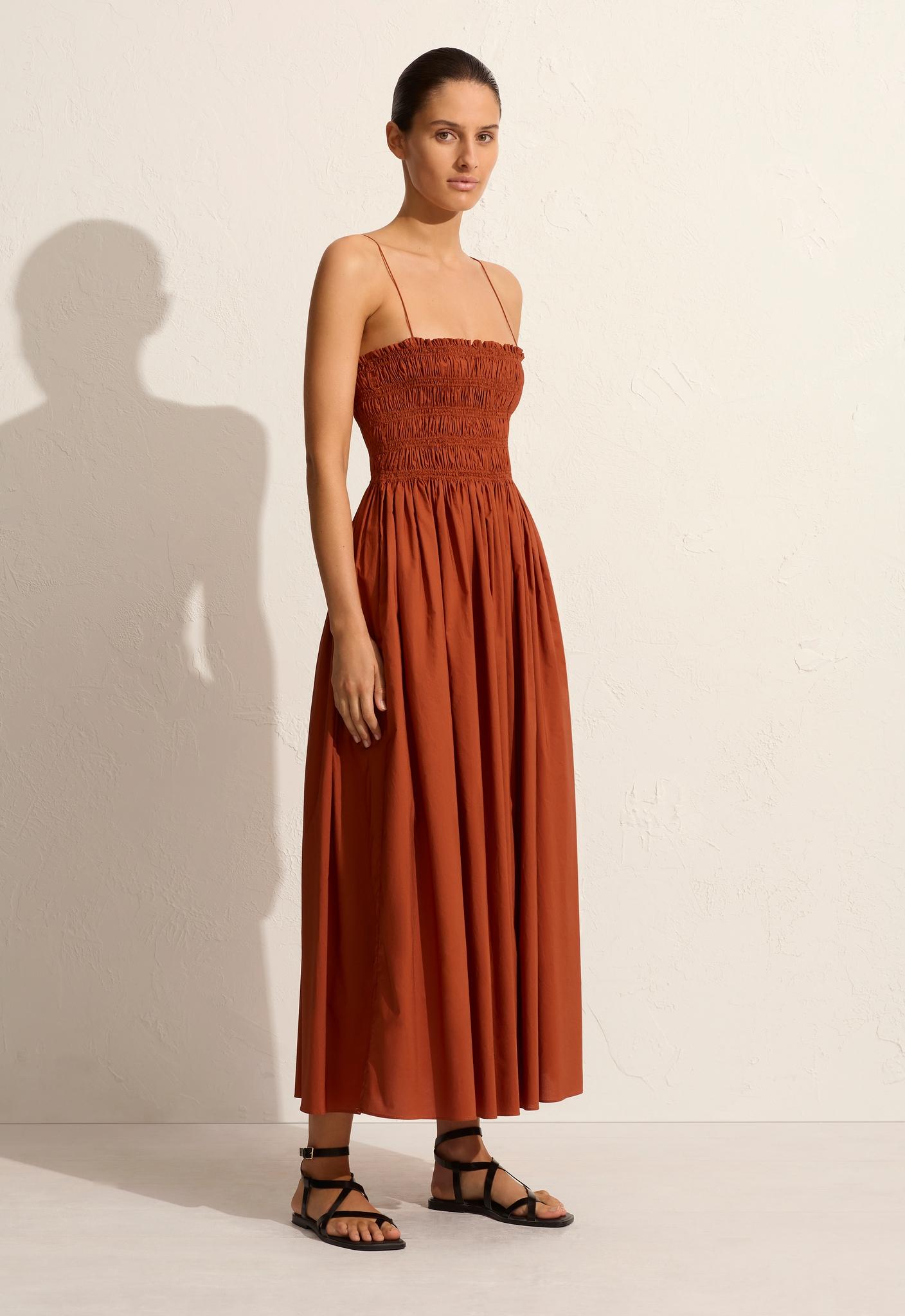 Shirred Bodice Dress - Sienna - Matteau