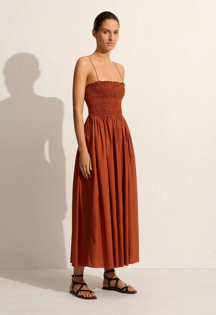 Shirred Bodice Dress - Sienna - Matteau