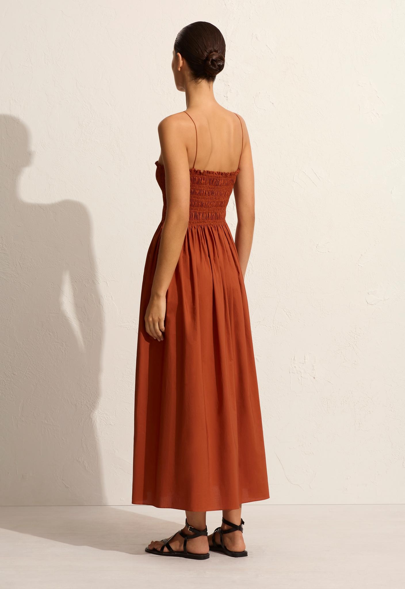 Shirred Bodice Dress - Sienna - Matteau