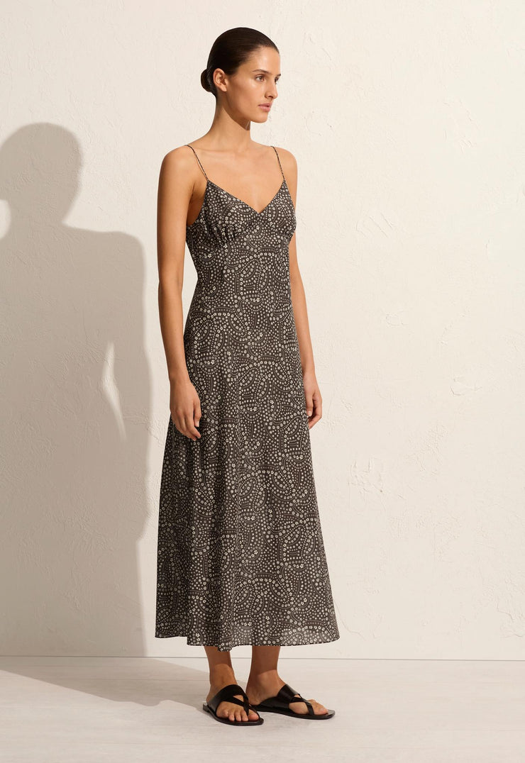 Low Back Slip Dress - Jasmine (Cocoa) - Matteau