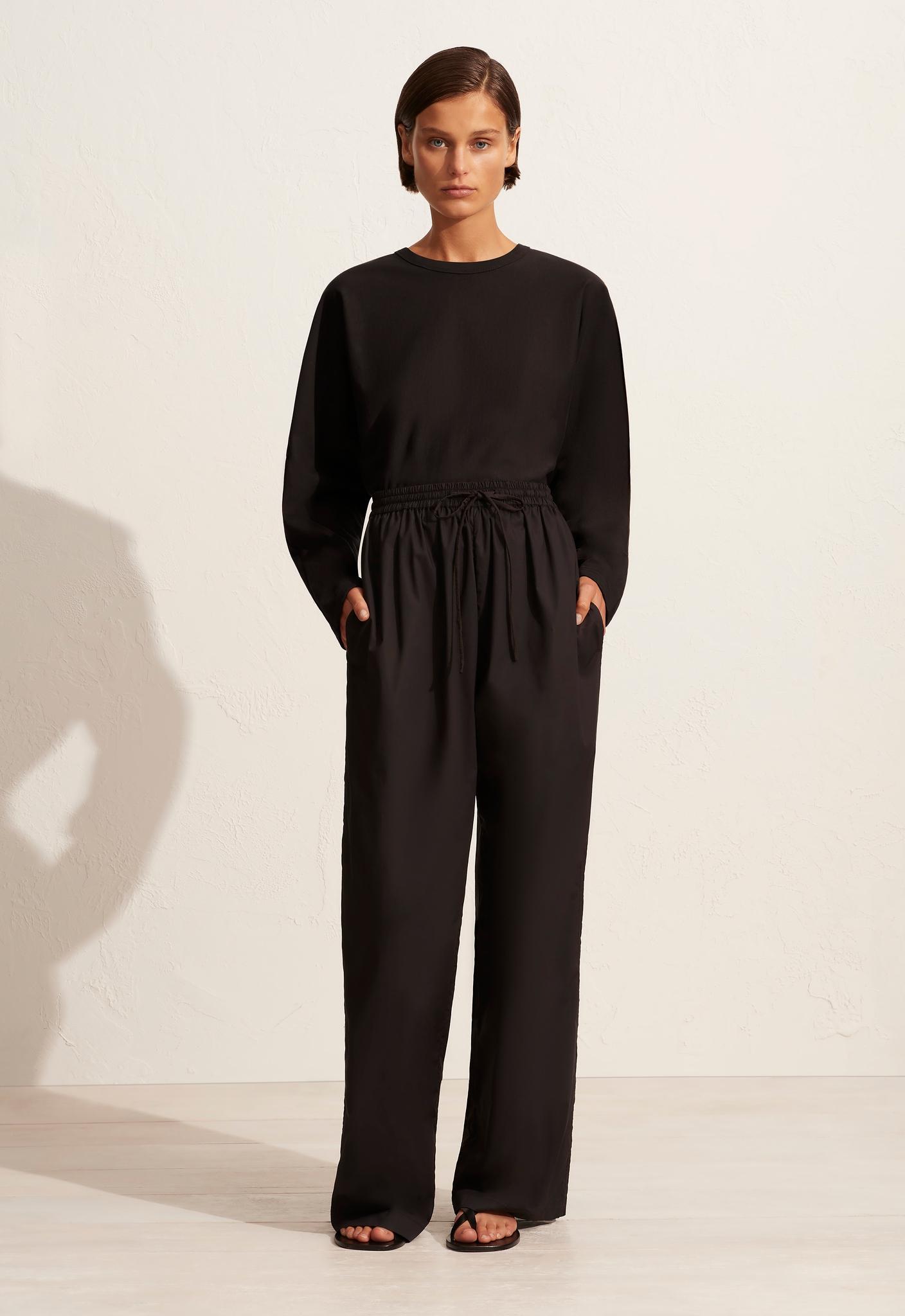 Long Sleeve Magyar Tee - Black - Matteau