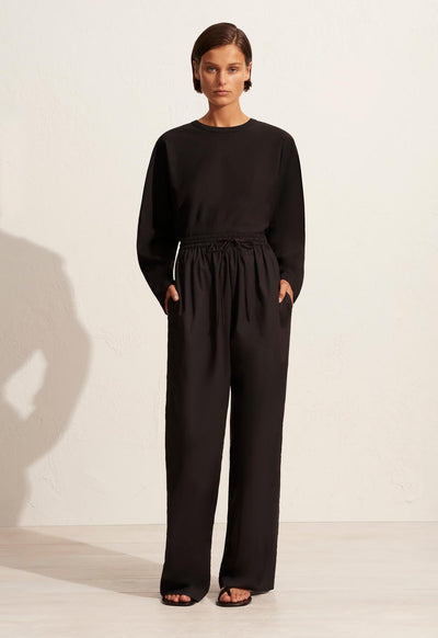Long Sleeve Magyar Tee - Black - Matteau