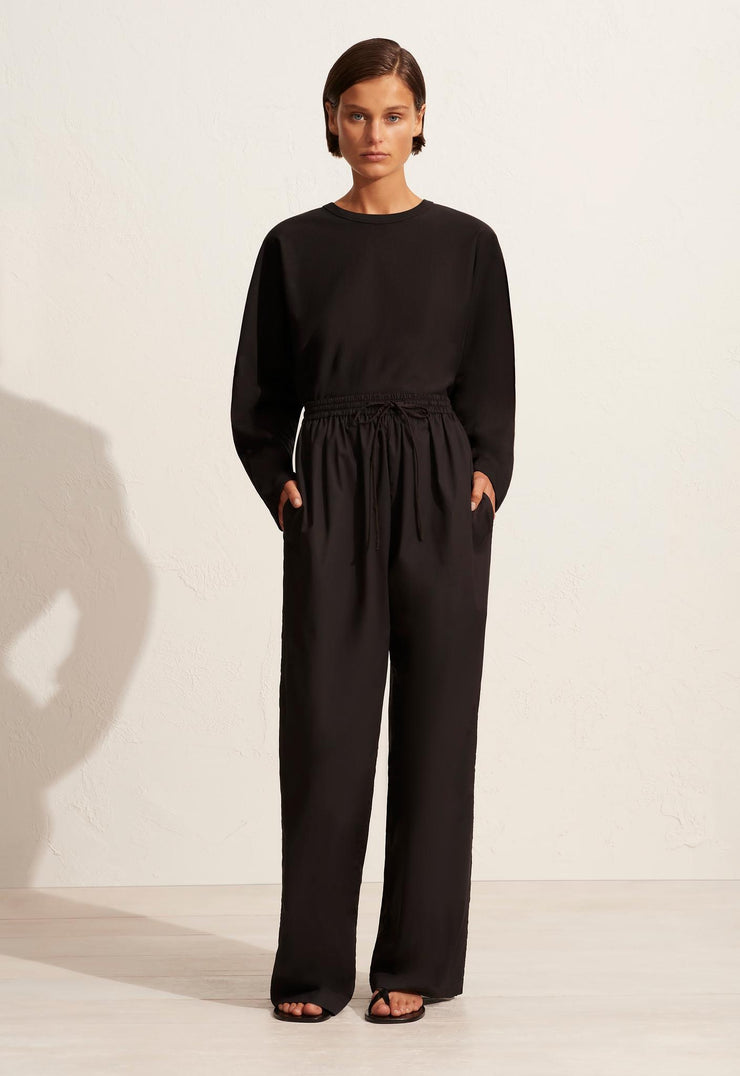 Long Sleeve Magyar Tee - Black - Matteau