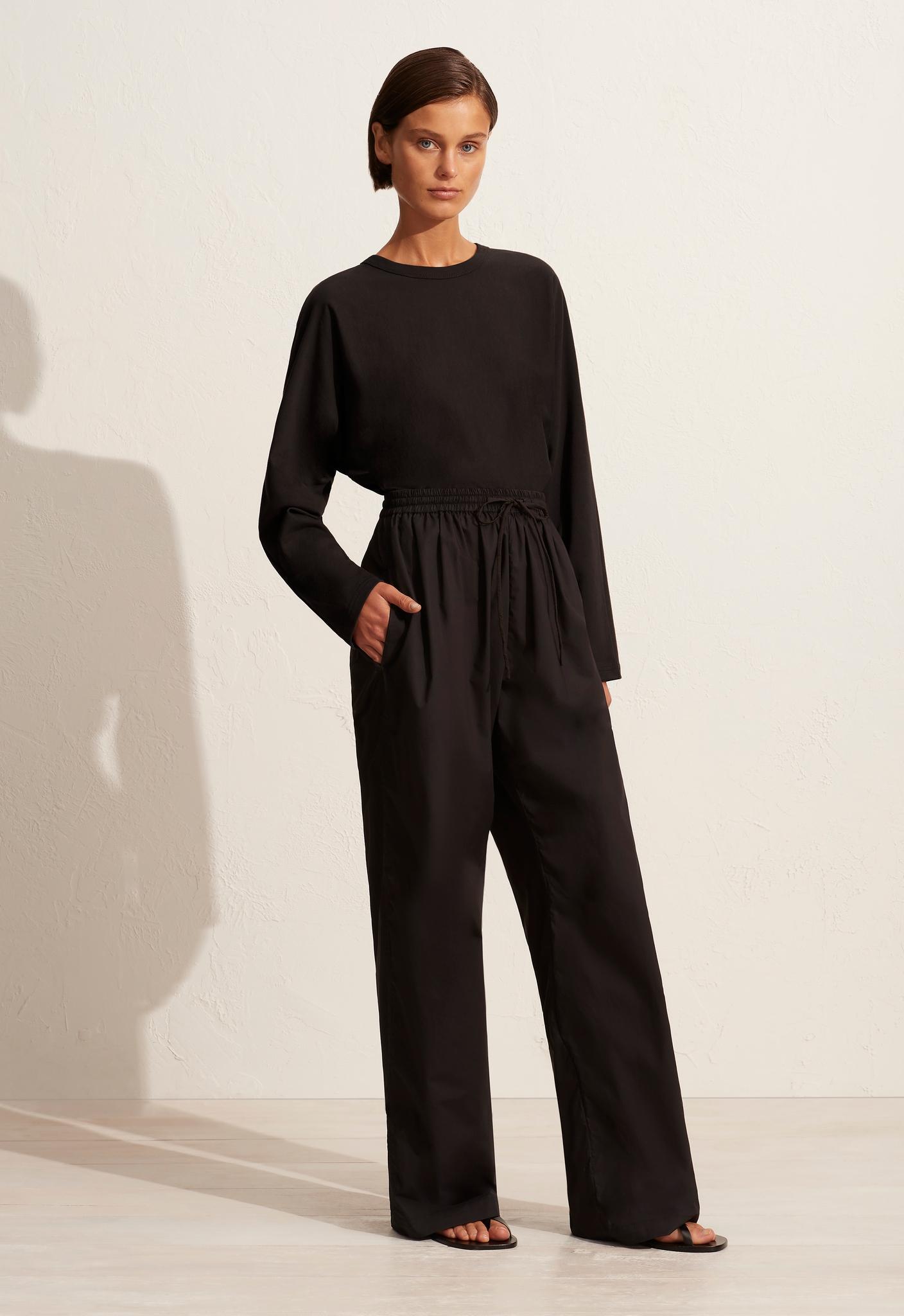 Long Sleeve Magyar Tee - Black - Matteau