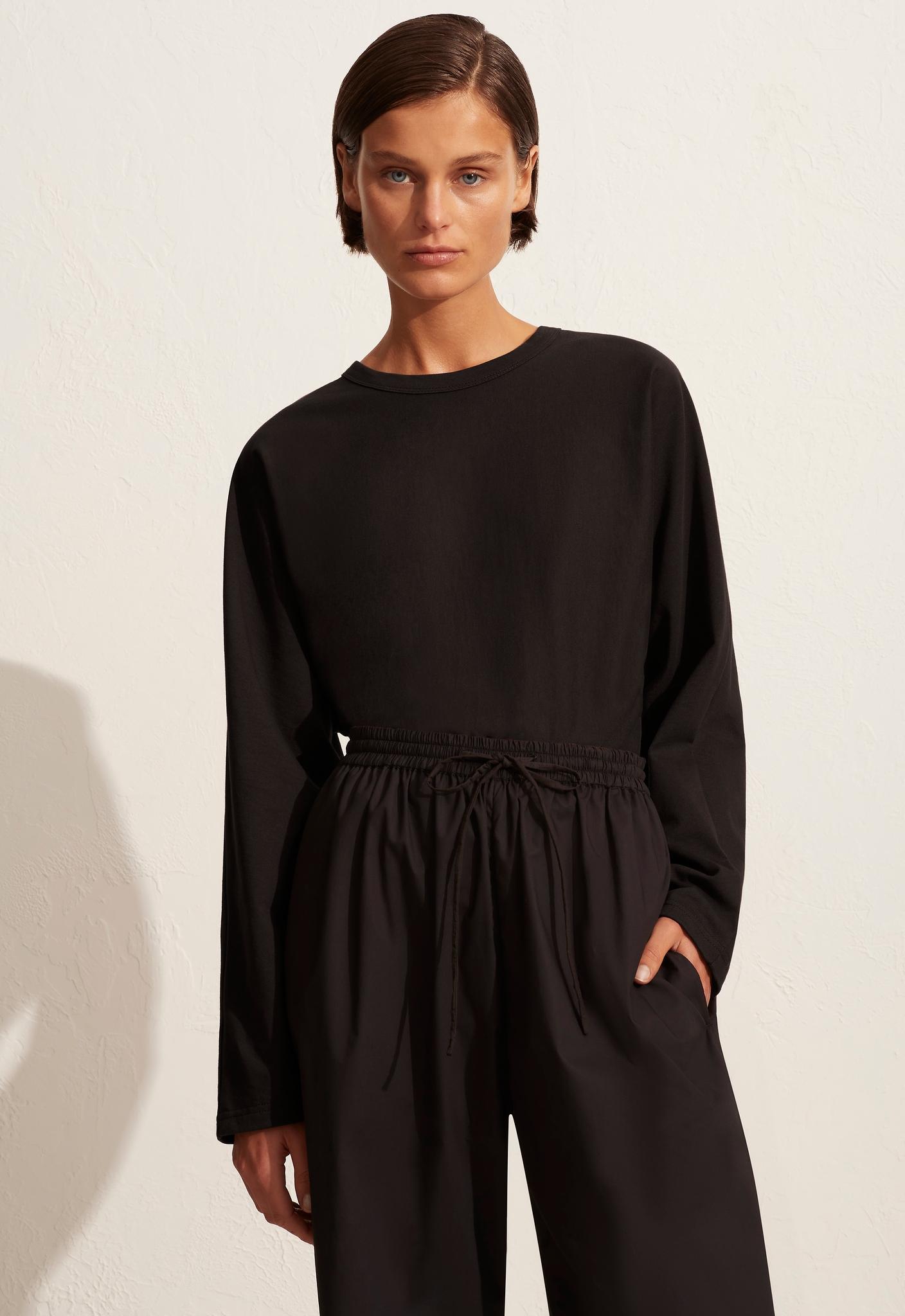 Long Sleeve Magyar Tee - Black - Matteau