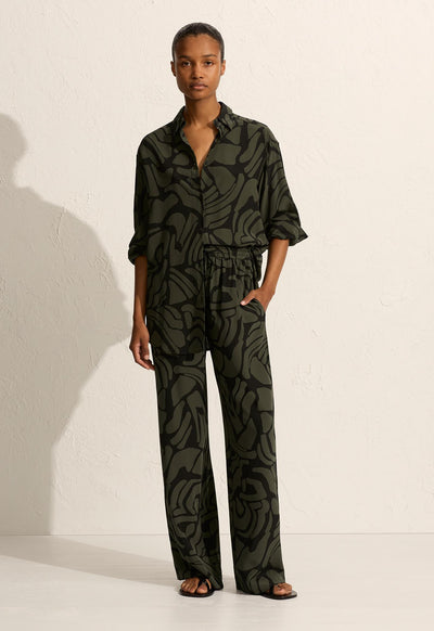 Drawstring Trouser - Pebble - Matteau