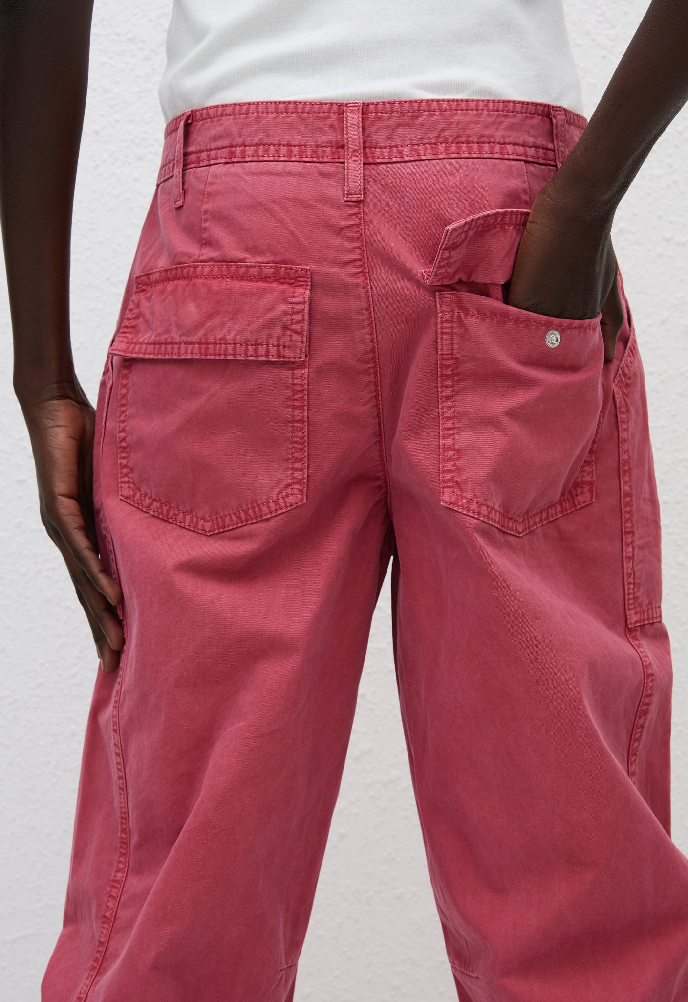 Relaxed Cargo Pant - Rose - Matteau