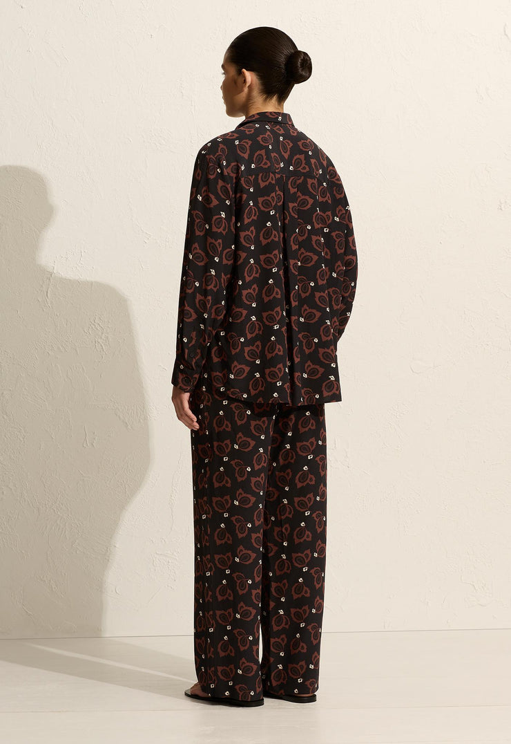 Long Sleeve Silk Shirt - Casablanca - Matteau