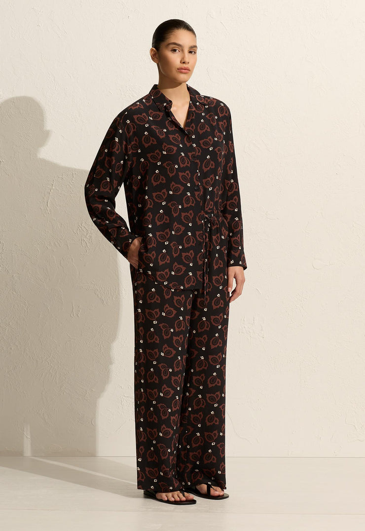 Long Sleeve Silk Shirt - Casablanca - Matteau