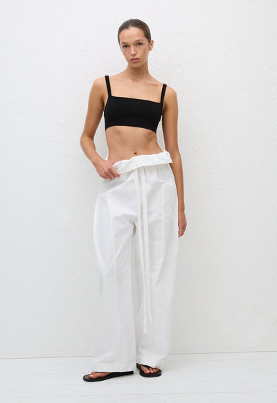 Fisherman Drawcord Pant - White - Matteau