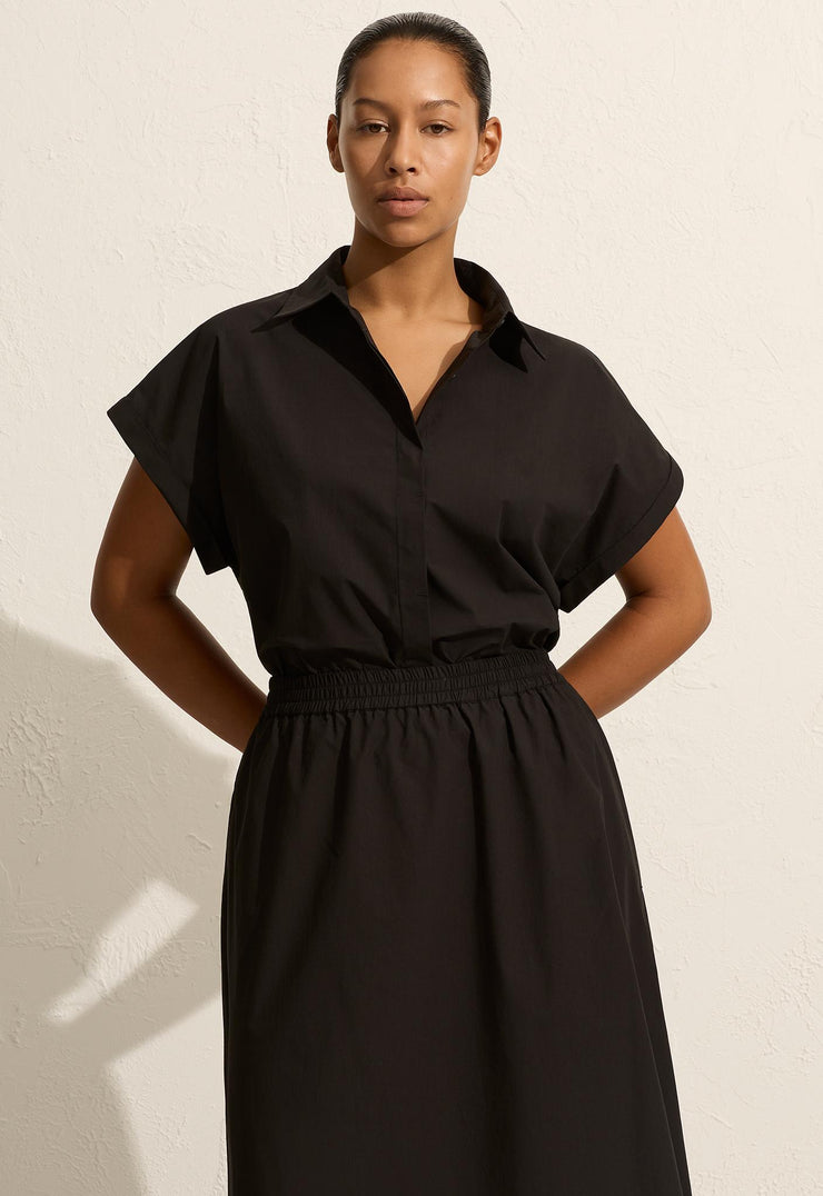 Relaxed Everyday Skirt - Black - Matteau