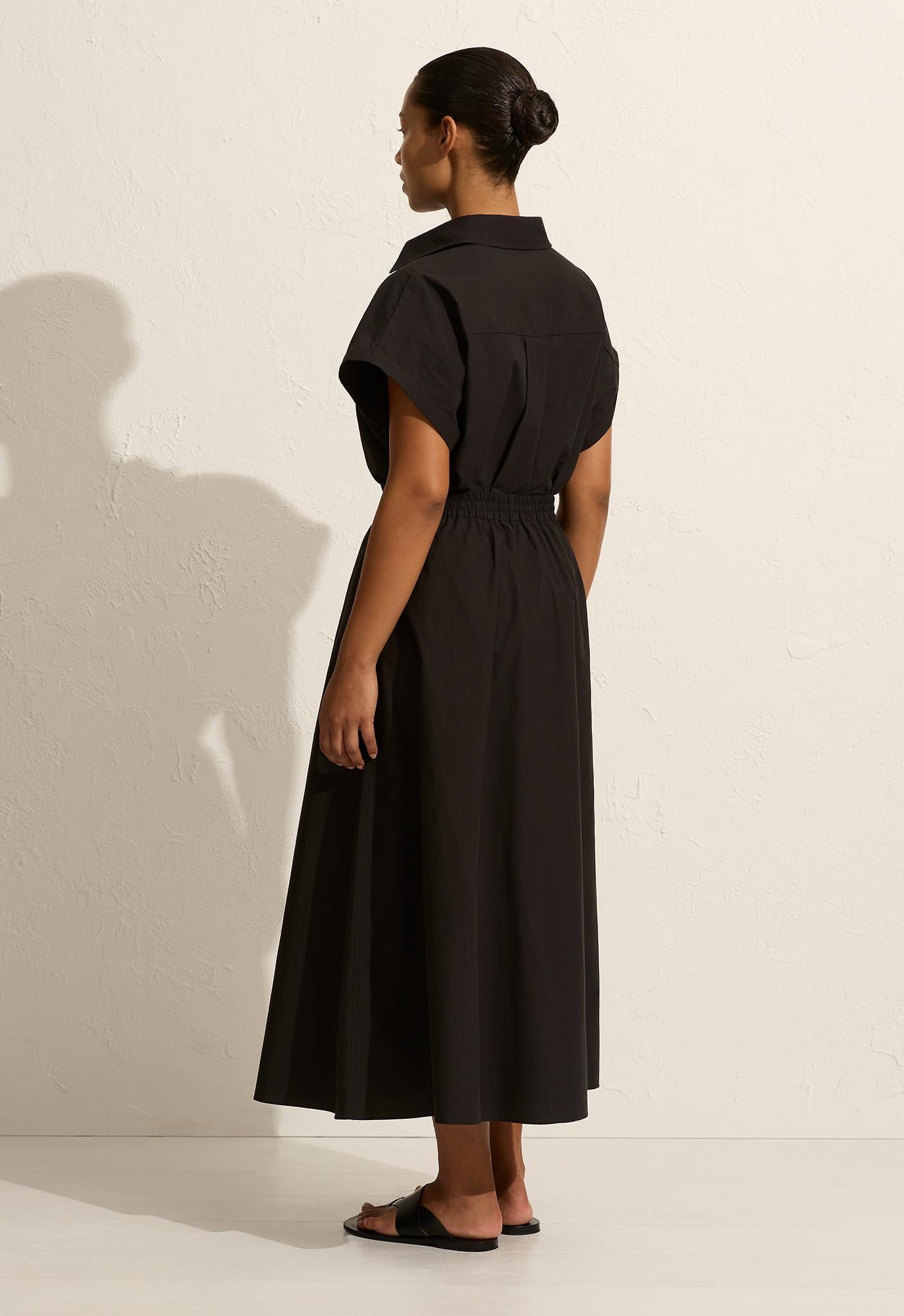 Relaxed Everyday Skirt - Black - Matteau