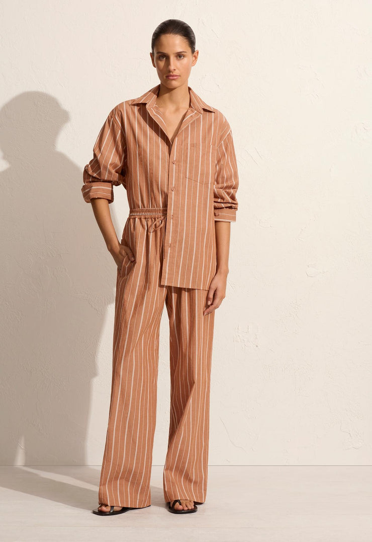 Relaxed Stripe Shirt - Desert Stripe - Matteau