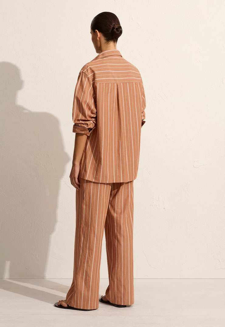 Relaxed Stripe Shirt - Desert Stripe - Matteau