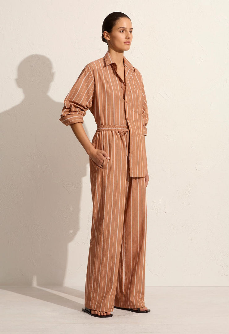 Relaxed Stripe Shirt - Desert Stripe - Matteau