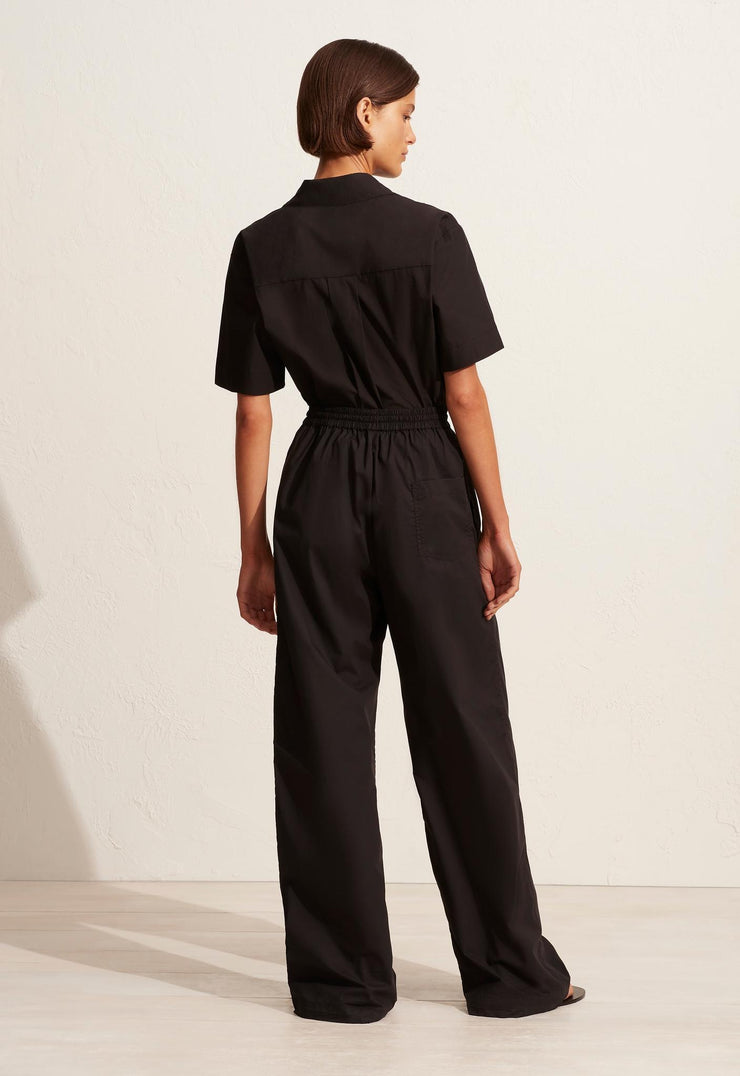 Relaxed Short Sleeve Shirt - Black - Matteau