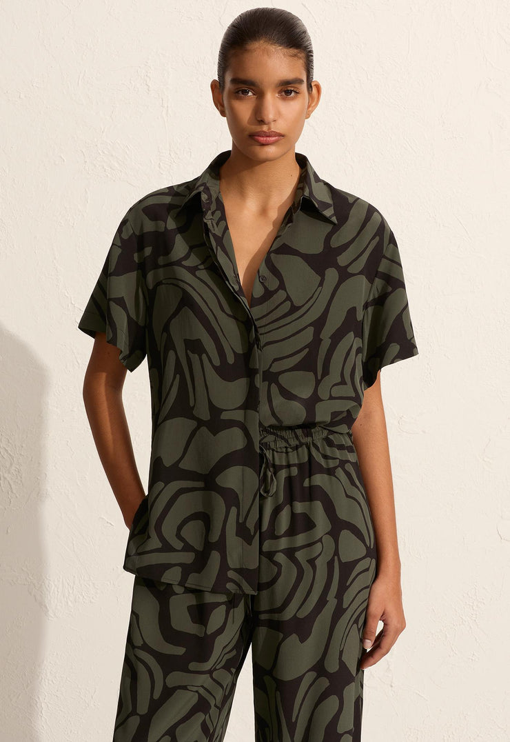 Short Sleeve Shirt - Pebble - Matteau