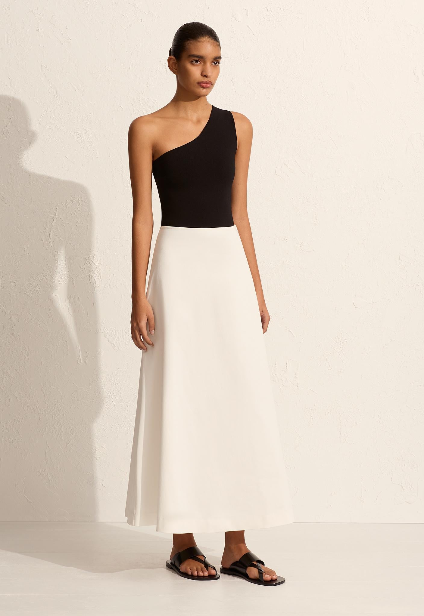 A-Line Skirt - Chalk - Matteau
