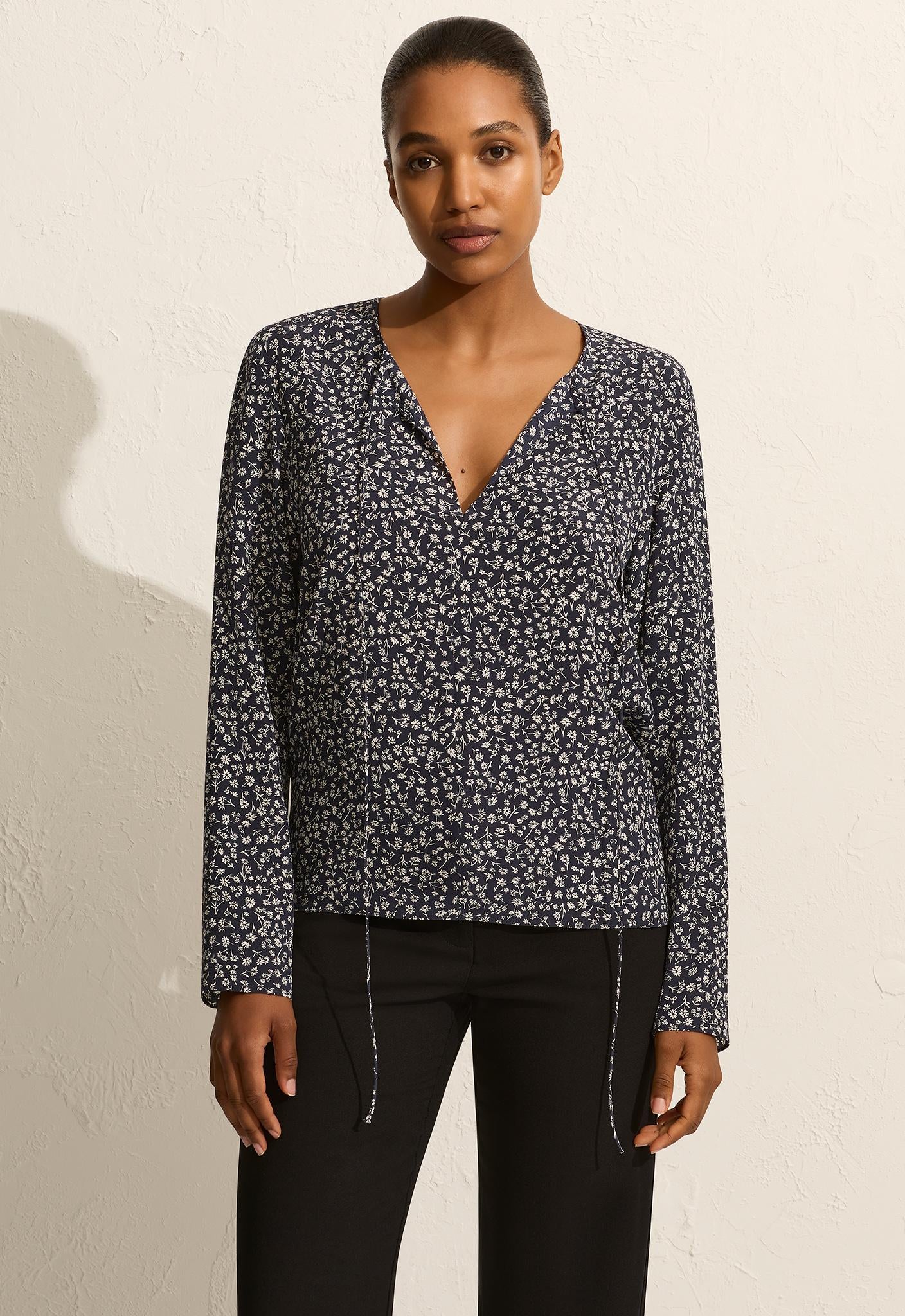 Popover Tie Blouse - Dandelion - Matteau