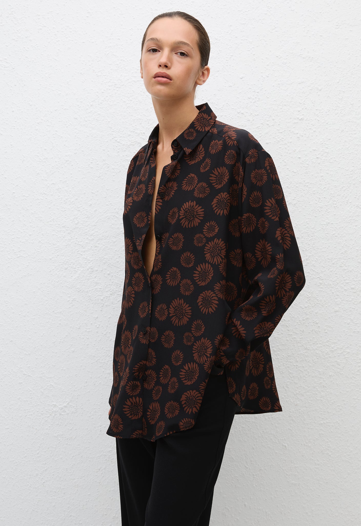 Long Sleeve Silk Shirt - Panama - Matteau