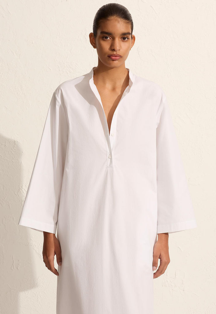 Relaxed Djellaba - White - Matteau