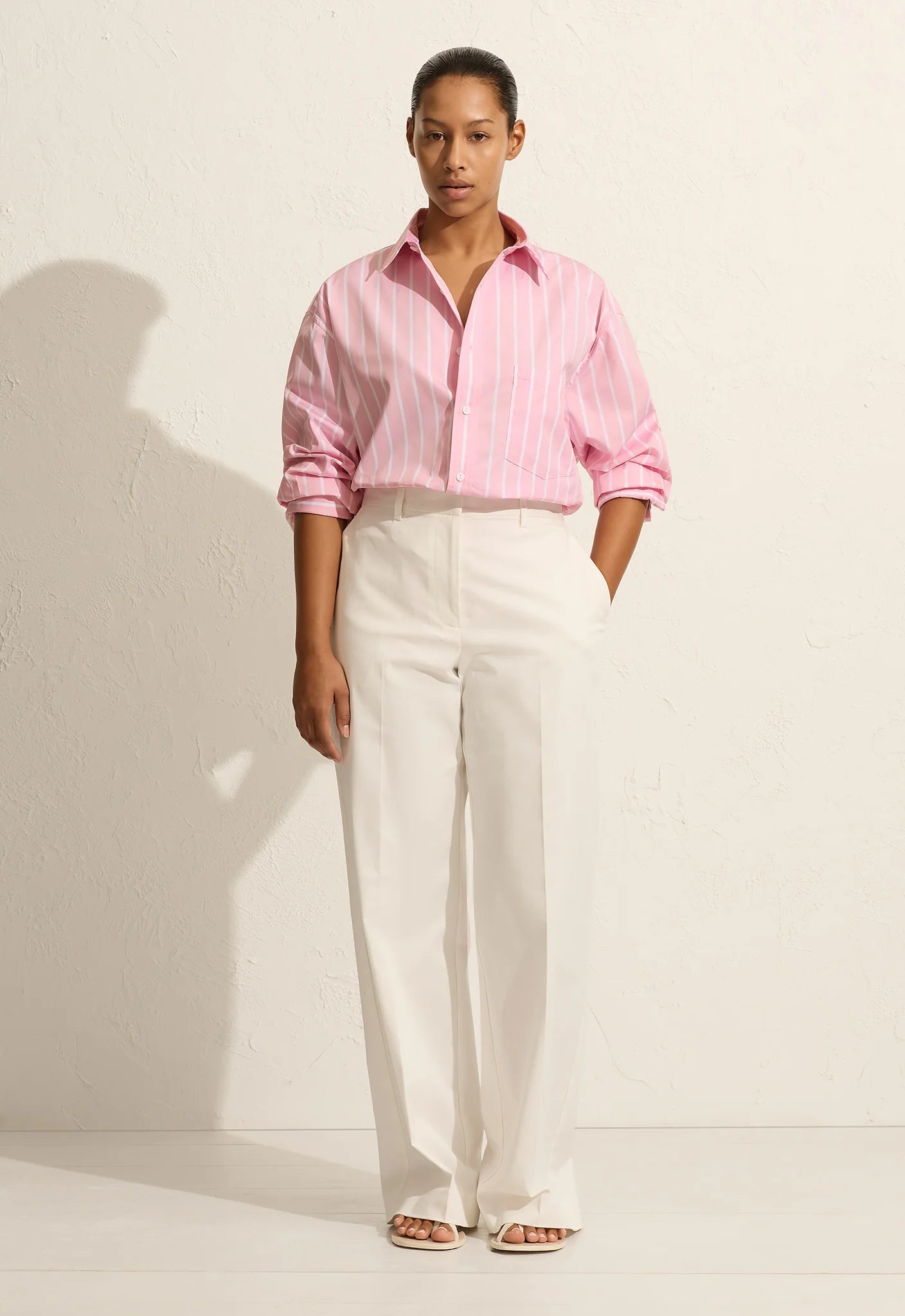 Classic Stripe Shirt - Sorbet Stripe - Matteau