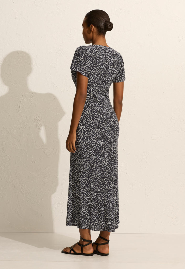 Short Sleeve Bias Dress - Dandelion - Matteau
