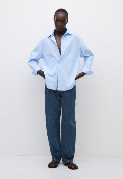 Relaxed Shirt - Powder Blue - Matteau