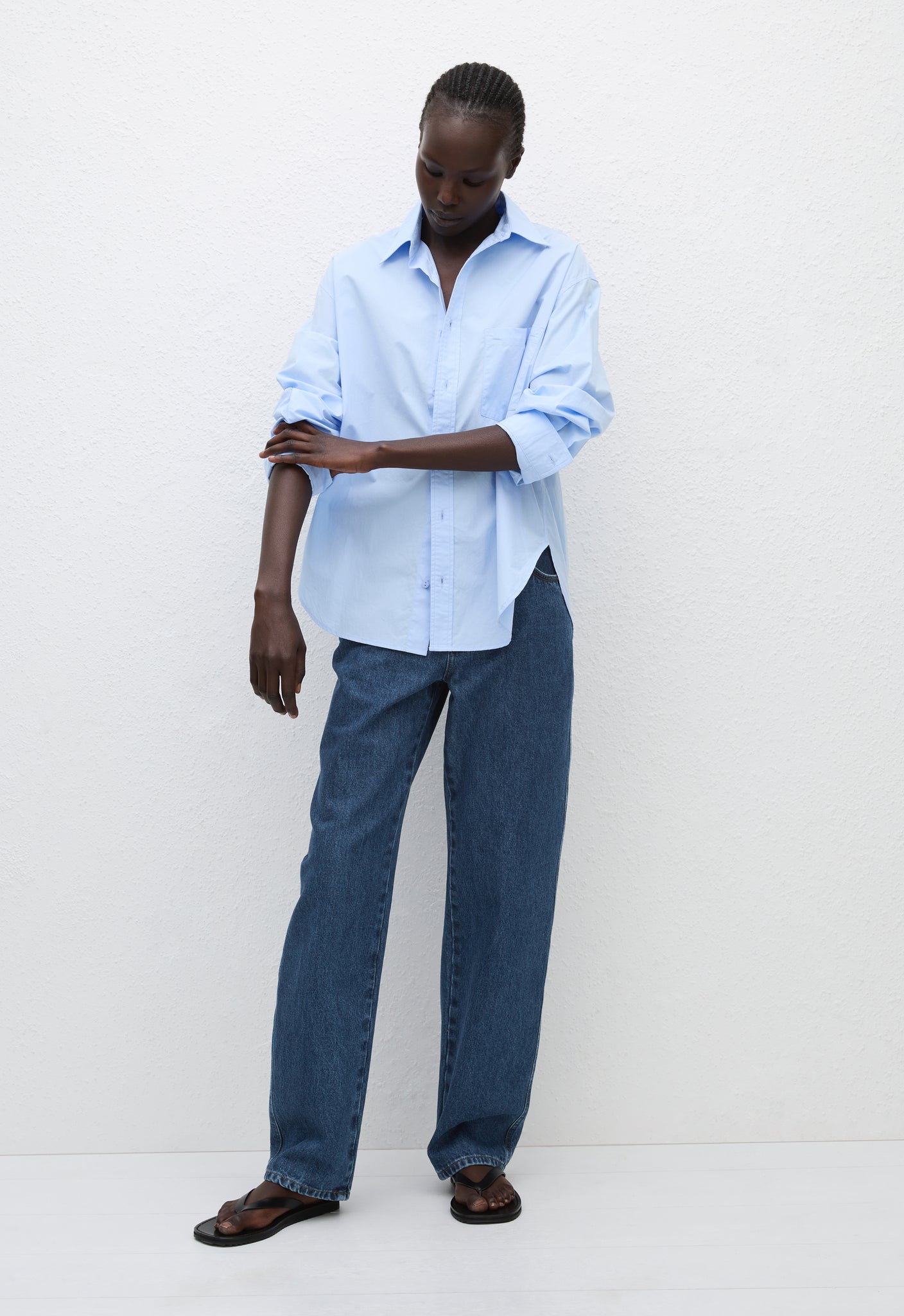 Relaxed Shirt - Powder Blue - Matteau