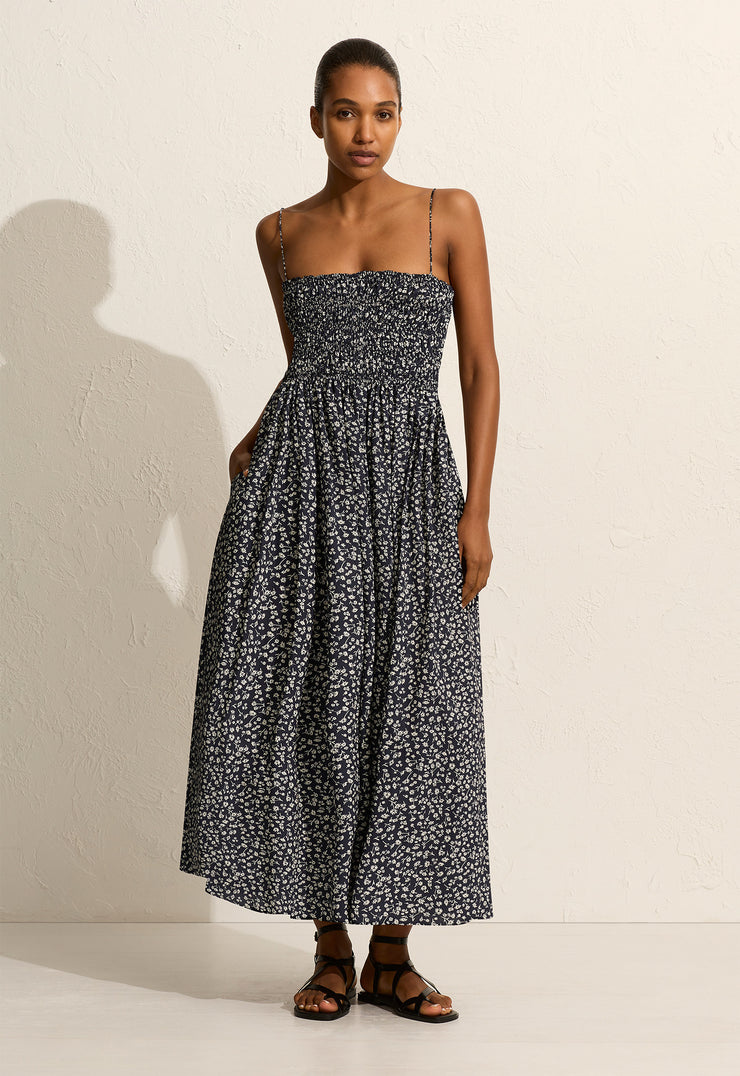Shirred Bodice Dress - Dandelion - Matteau
