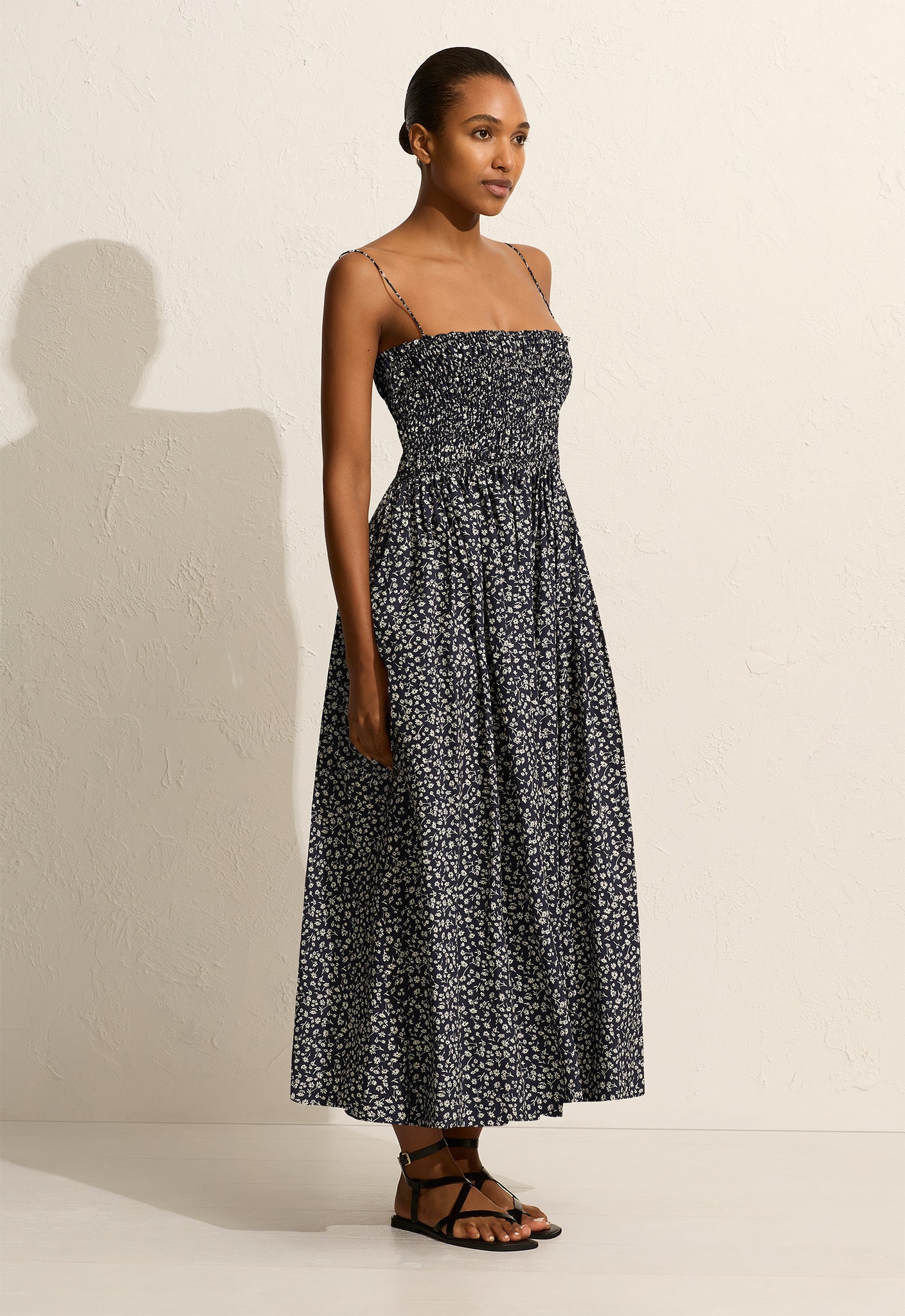 Shirred Bodice Dress - Dandelion - Matteau