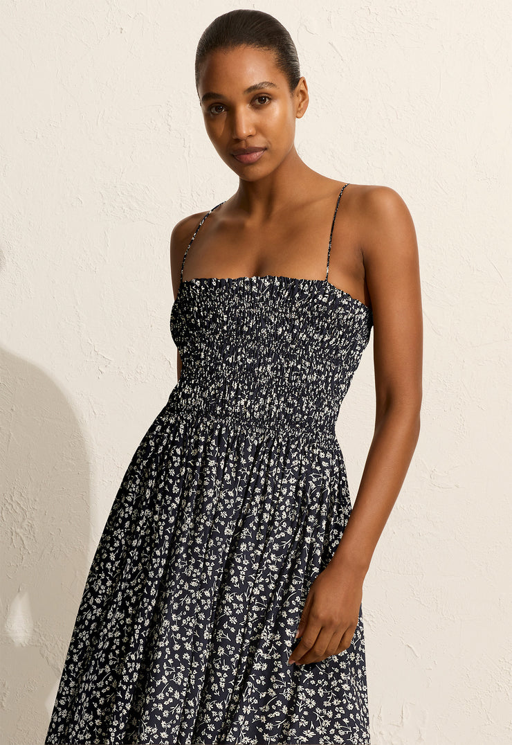Shirred Bodice Dress - Dandelion - Matteau