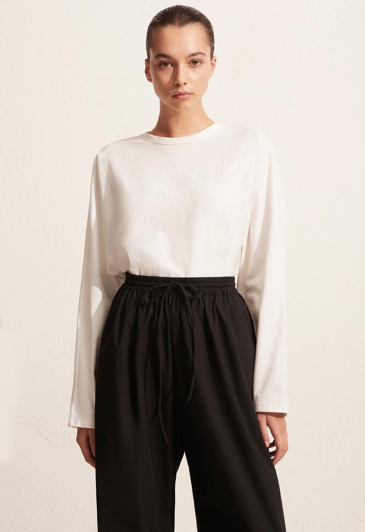 Long Sleeve Magyar Tee - Chalk - Matteau