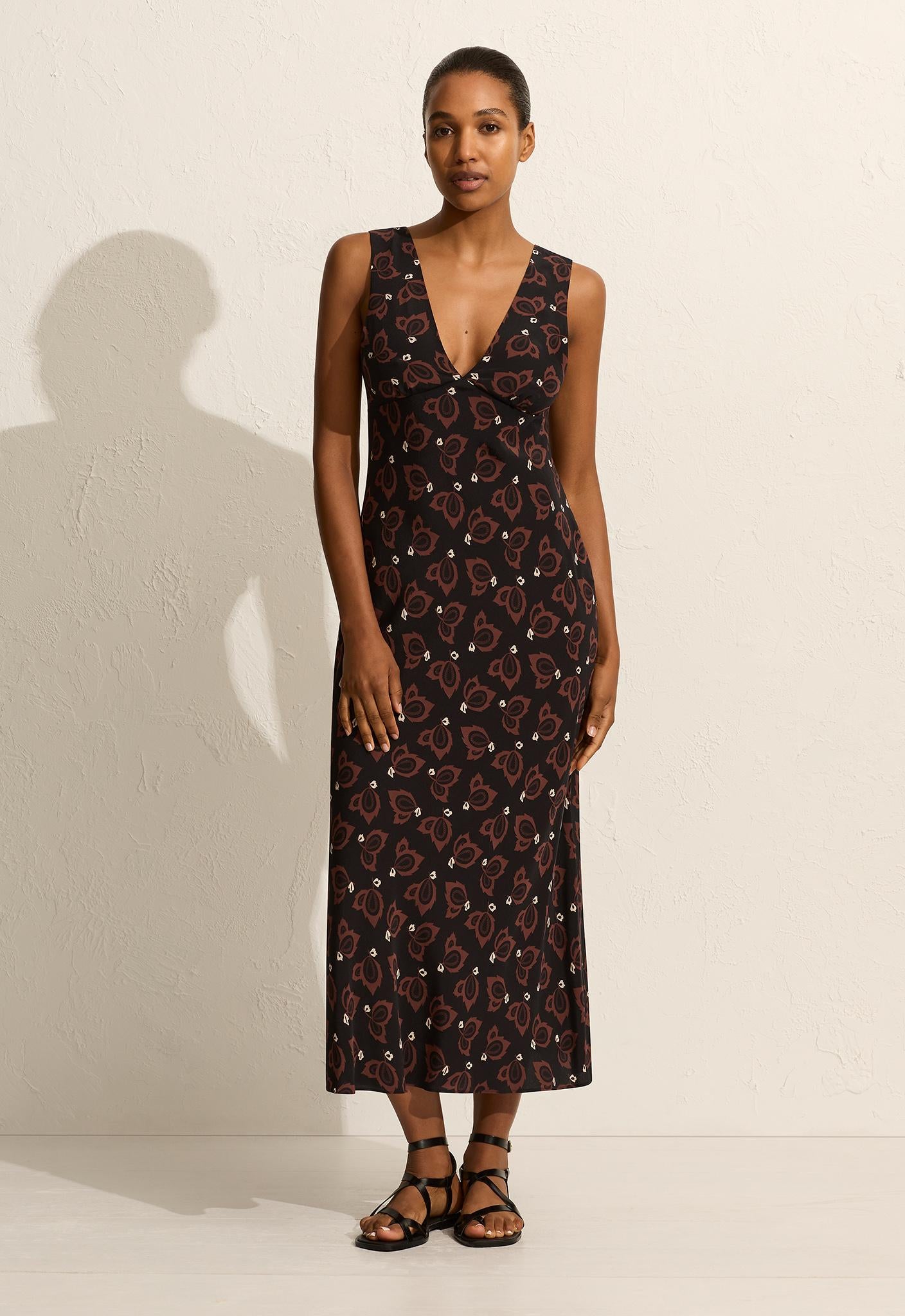 Plunge Slip Dress - Casablanca - Matteau