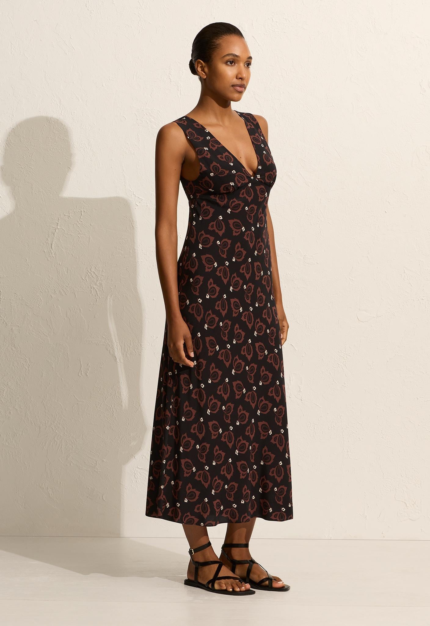 Plunge Slip Dress - Casablanca - Matteau