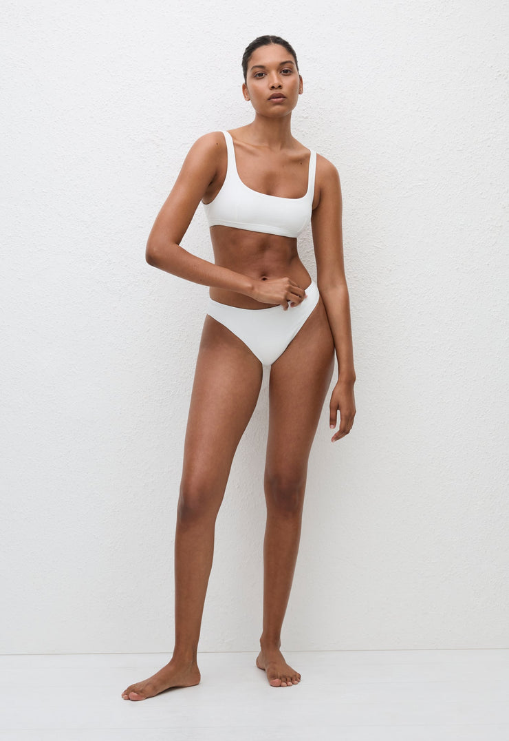 Nineties Crop Top - Chalk Crinkle - Matteau