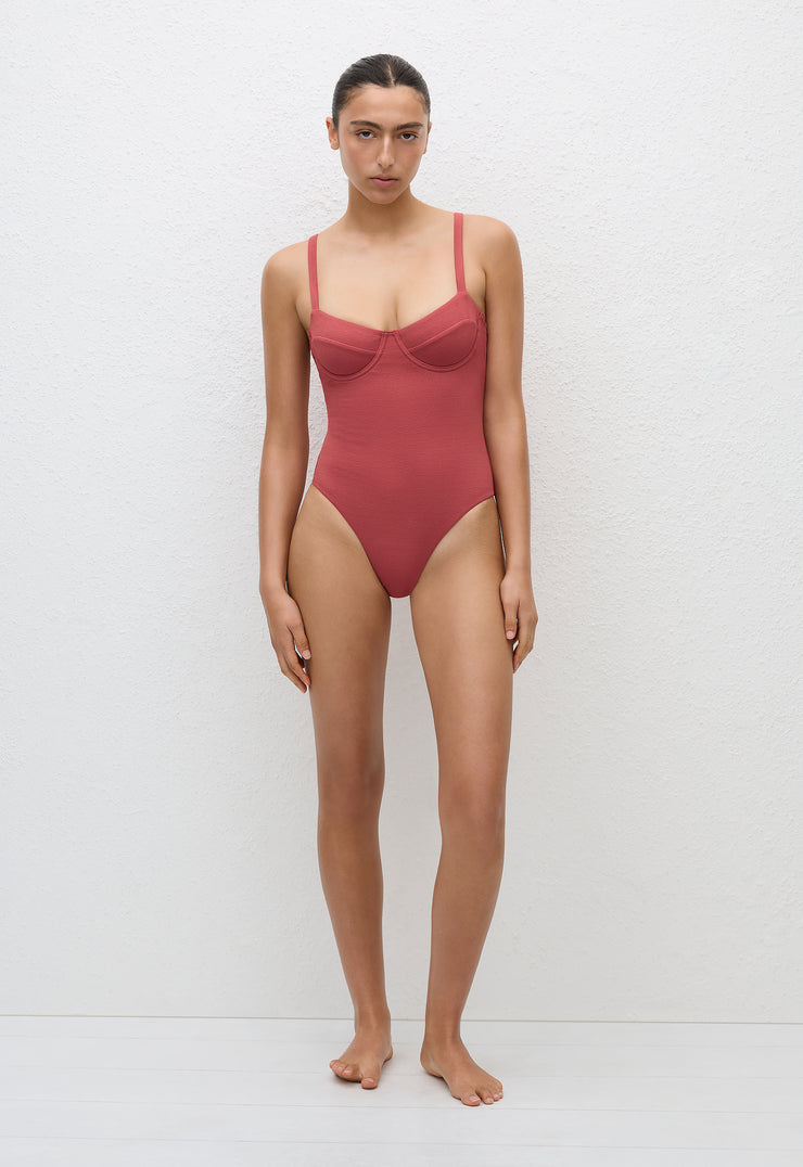 Balconette Maillot - Rose Crinkle - Matteau