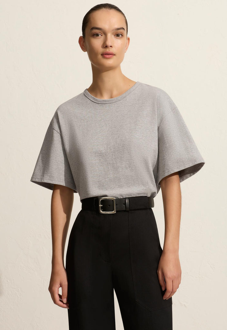 Circle Back Tee - Heather Grey - Matteau