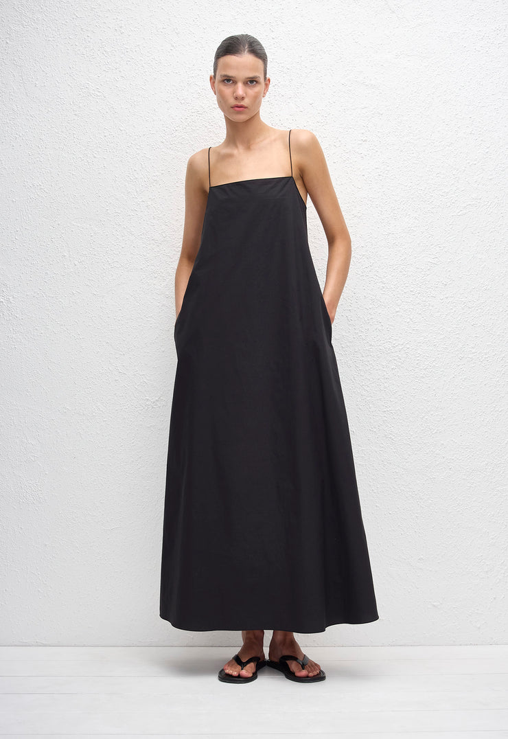 Square Cami Sundress - Black - Matteau