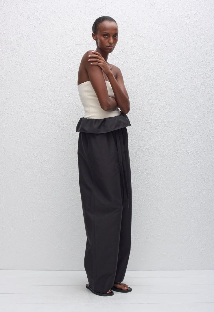 Strapless Knit Top - Ecru - Matteau