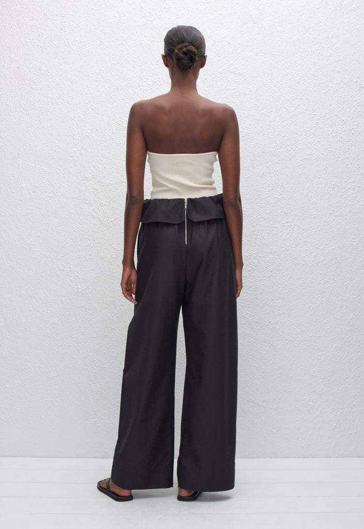 Strapless Knit Top - Ecru - Matteau